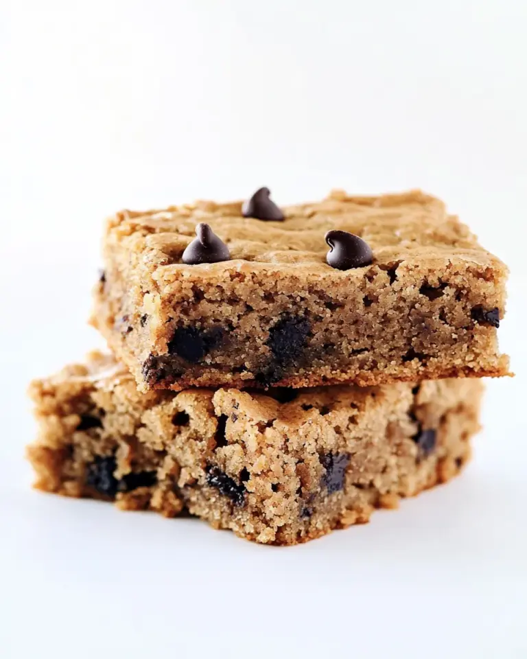 Homemade Chocolate Chip Banana Bread Blondies photo
