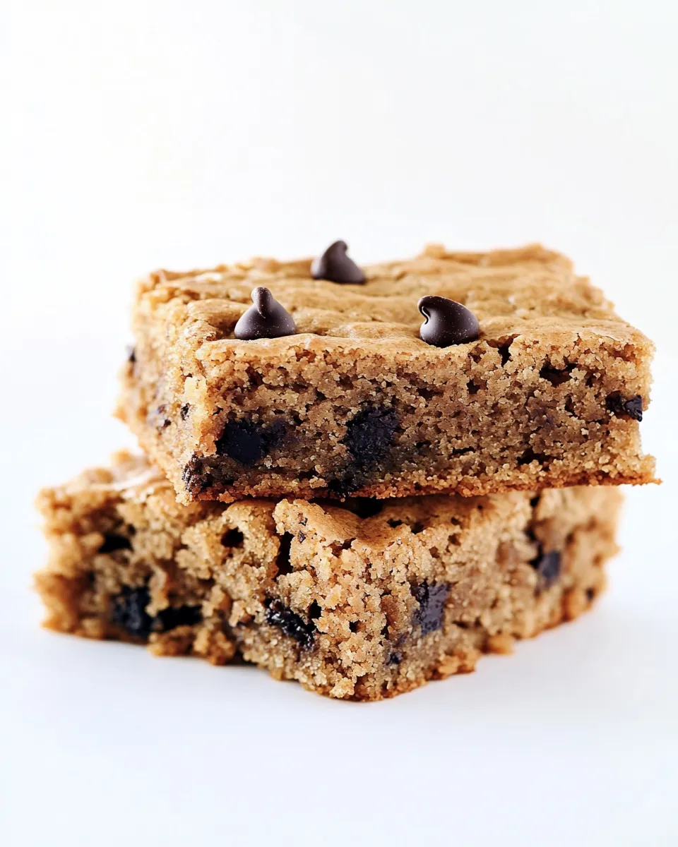 Homemade Chocolate Chip Banana Bread Blondies photo