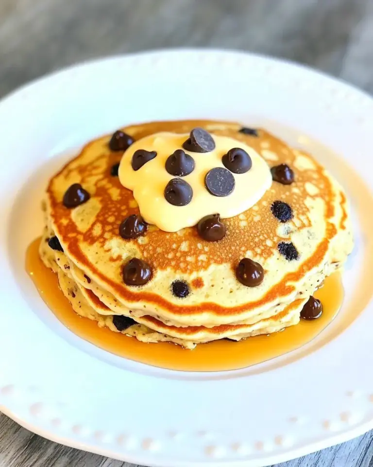 Homemade Chocolate Chip Oatmeal Pancakes photo