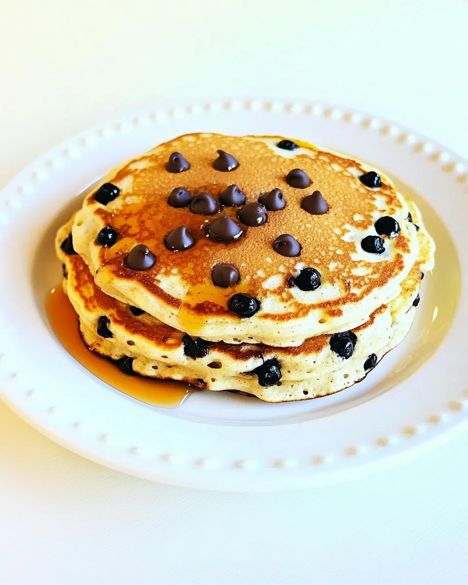 Delicious Chocolate Chip Oatmeal Pancakes image