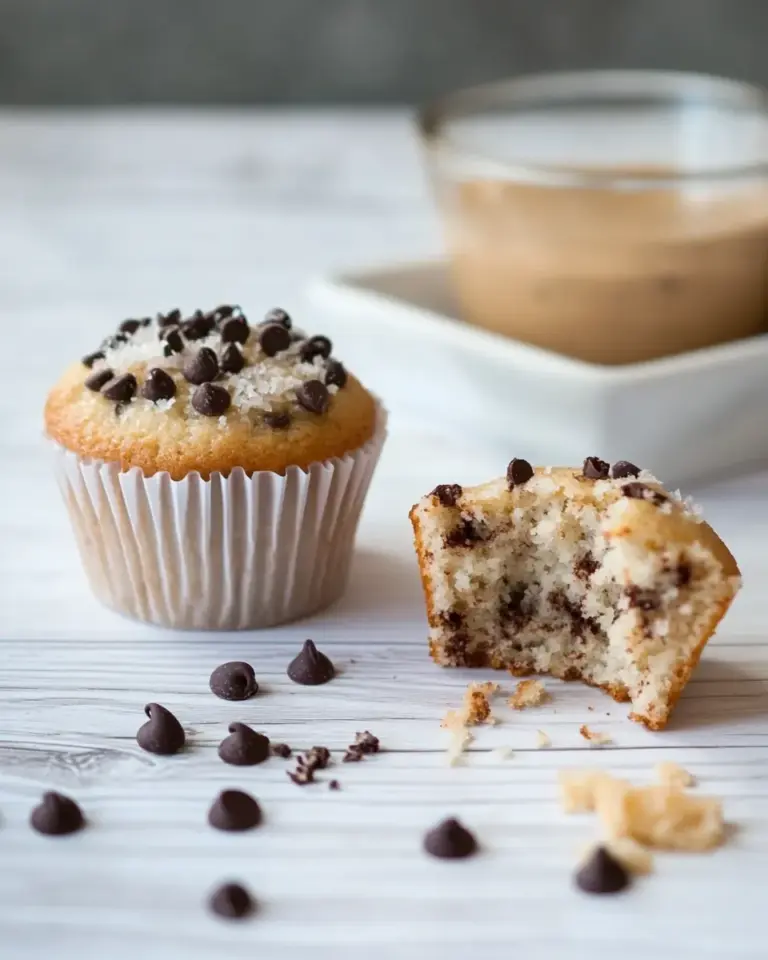 Homemade Chocolate Chip Protein Cupcakes photo