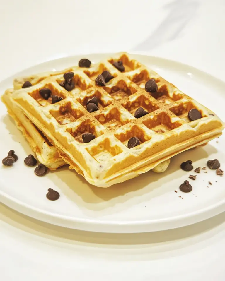 Homemade Chocolate Chip Waffles Recipe photo