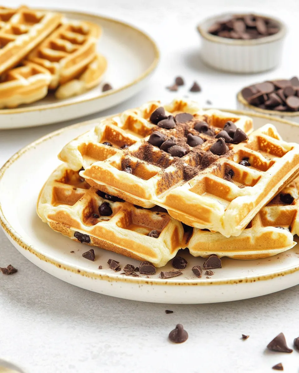 Easy Chocolate Chip Waffles Recipe image