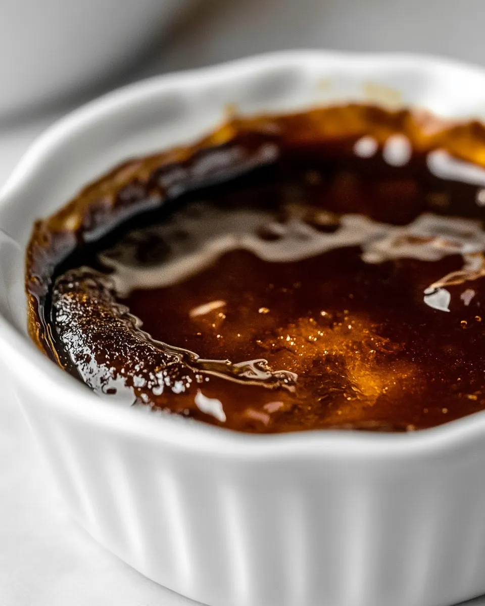 Homemade Chocolate Creme Brulee photo