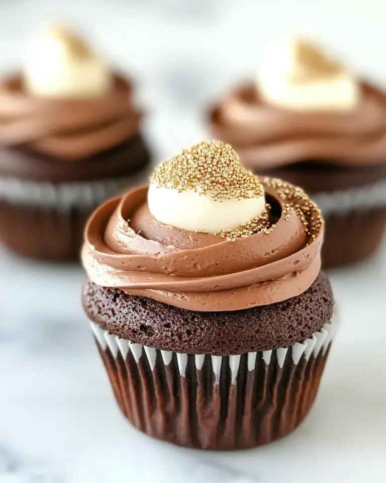 Homemade Chocolate Cupcakes with Marshmallow Filling photo