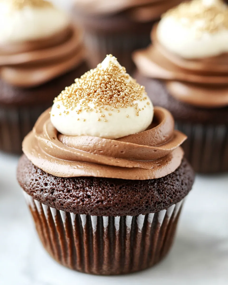 Easy Chocolate Cupcakes with Marshmallow Filling recipe photo