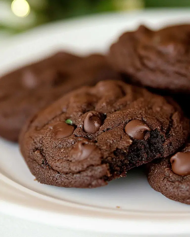 Homemade Chocolate Mint Cookies with Dark Chocolate Mint Chips image