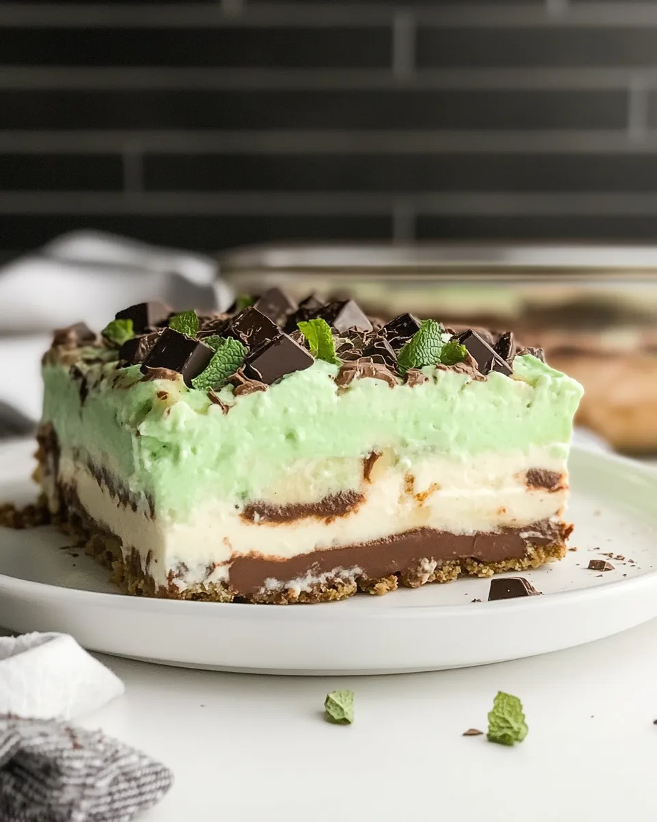 Homemade Chocolate Mint Lasagna photo