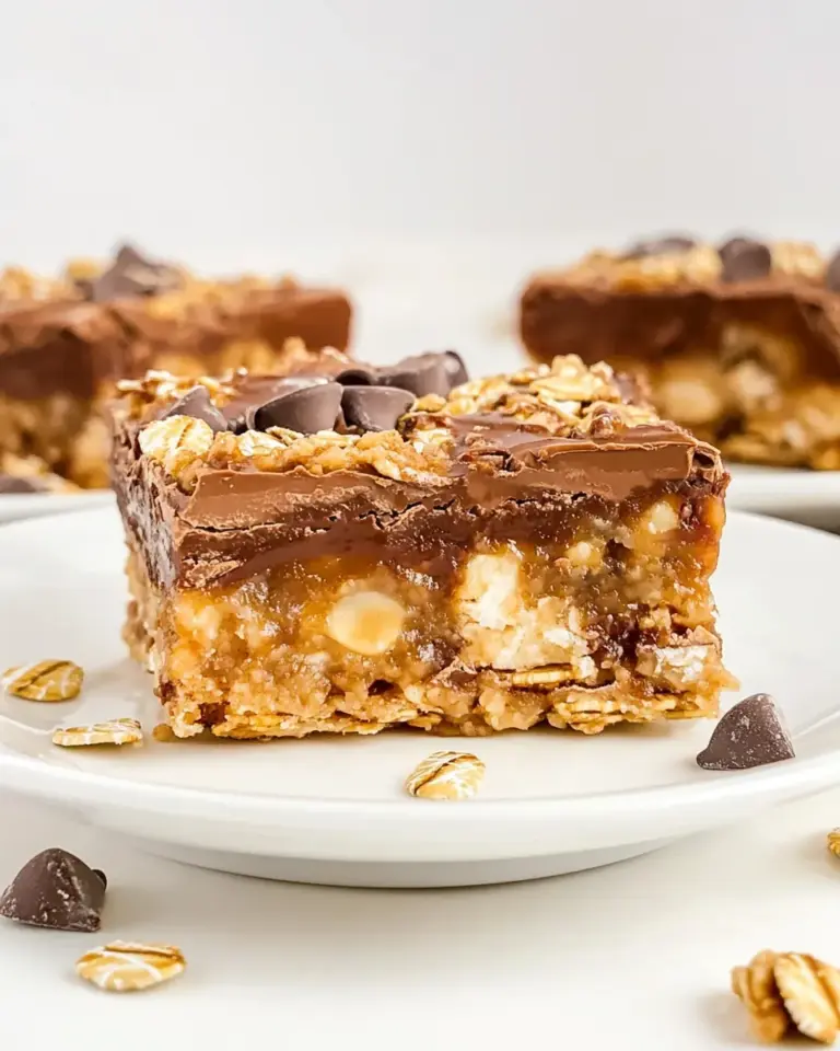 Homemade Chocolate Oatmeal Carmelitas photo