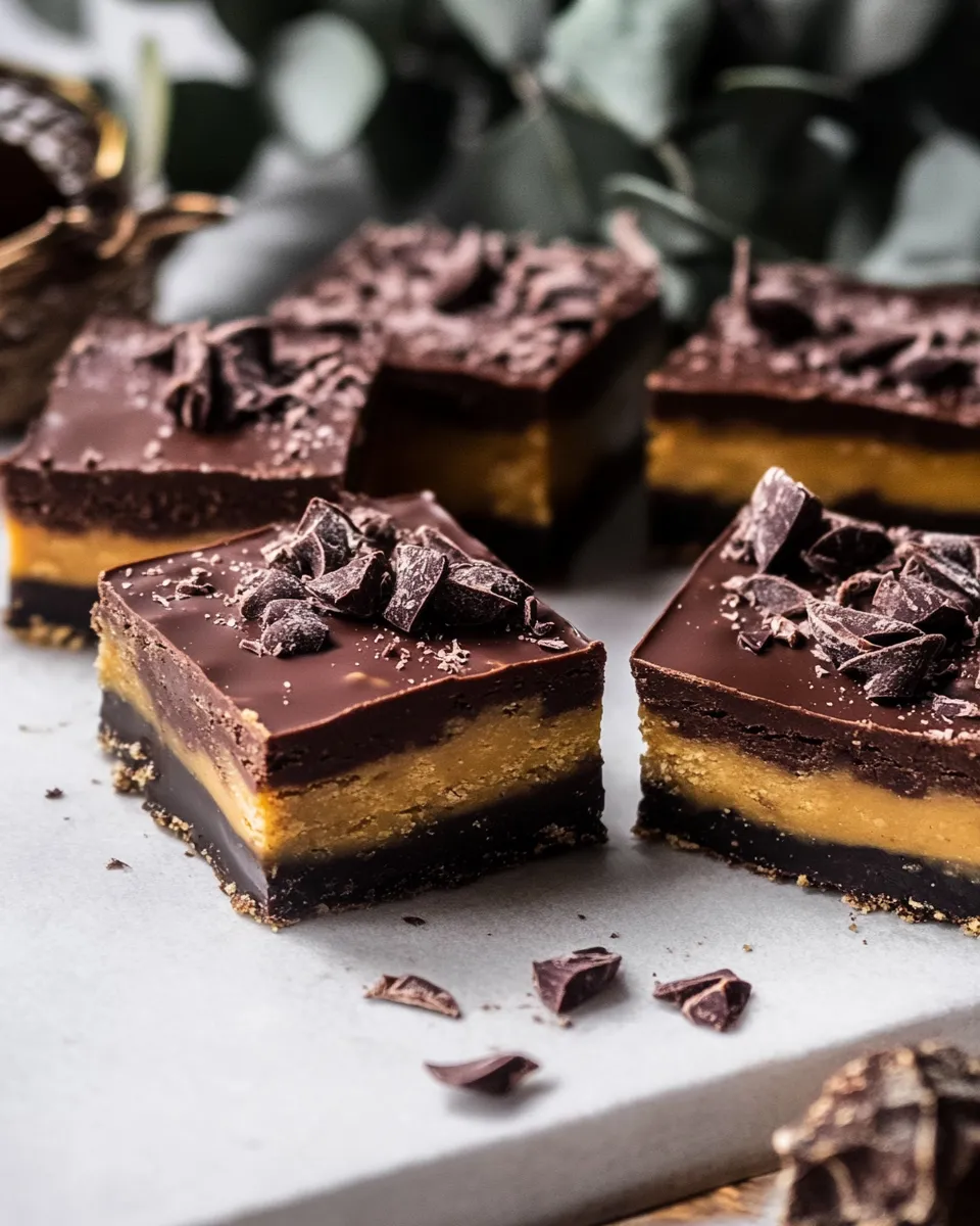 Ultimate Chocolate Peanut Butter Fudge Bars. picture