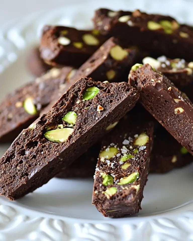 Homemade Chocolate Pistachio Biscotti photo