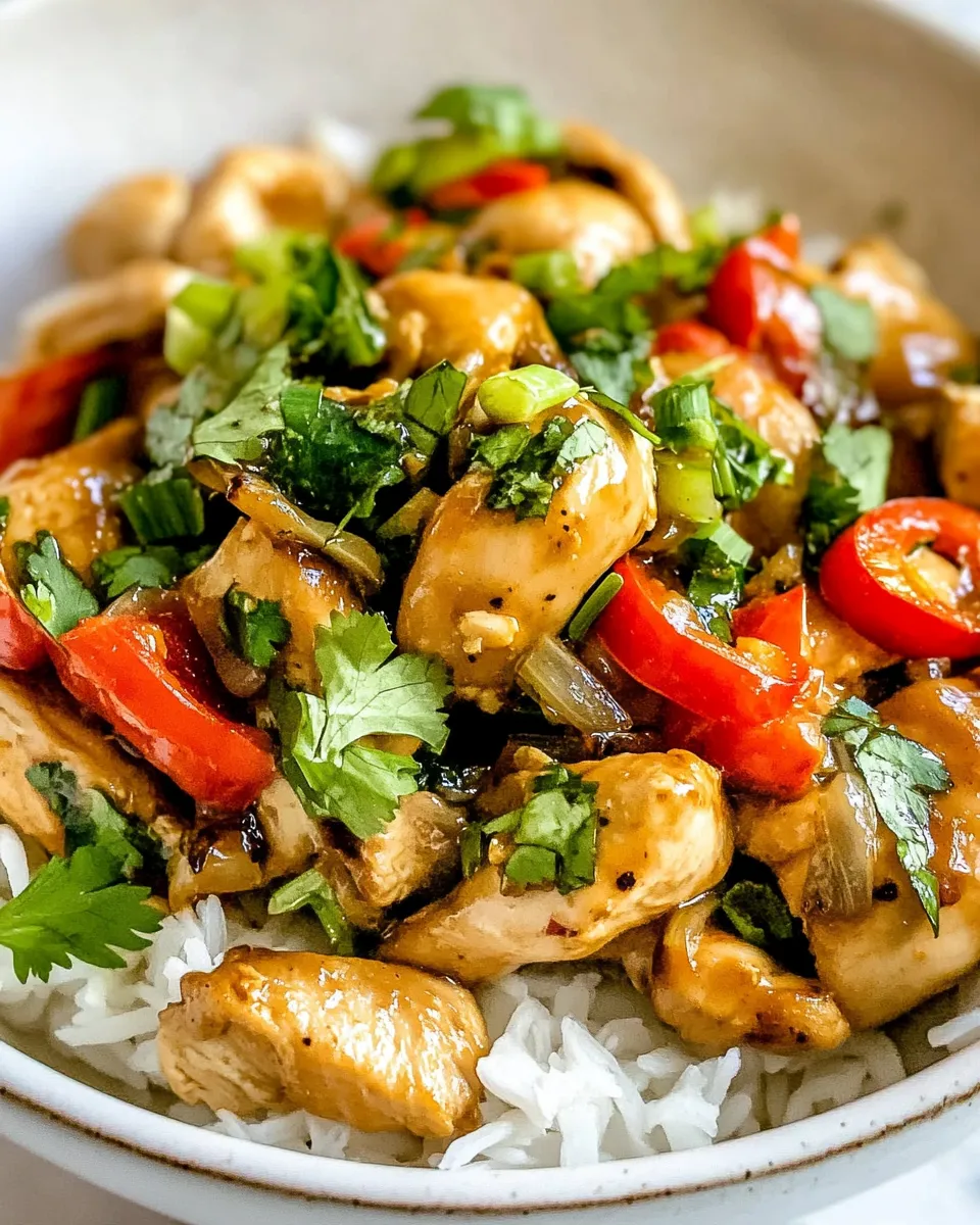 Quick Cilantro Chicken Stir Fry recipe photo