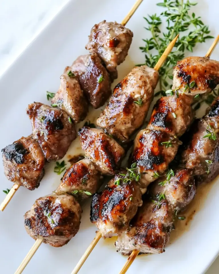 Easy Cinnamon and Thyme Chicken Skewers photo