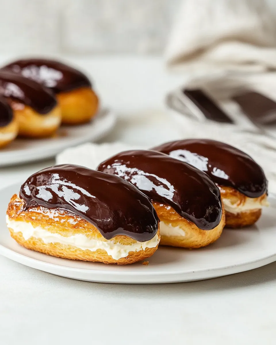 Quick Classic Chocolate Eclairs shot