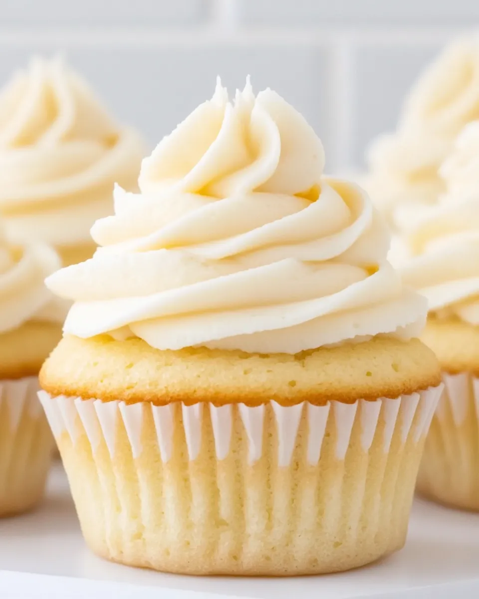 Delicious Classic Vanilla Cupcakes recipe photo
