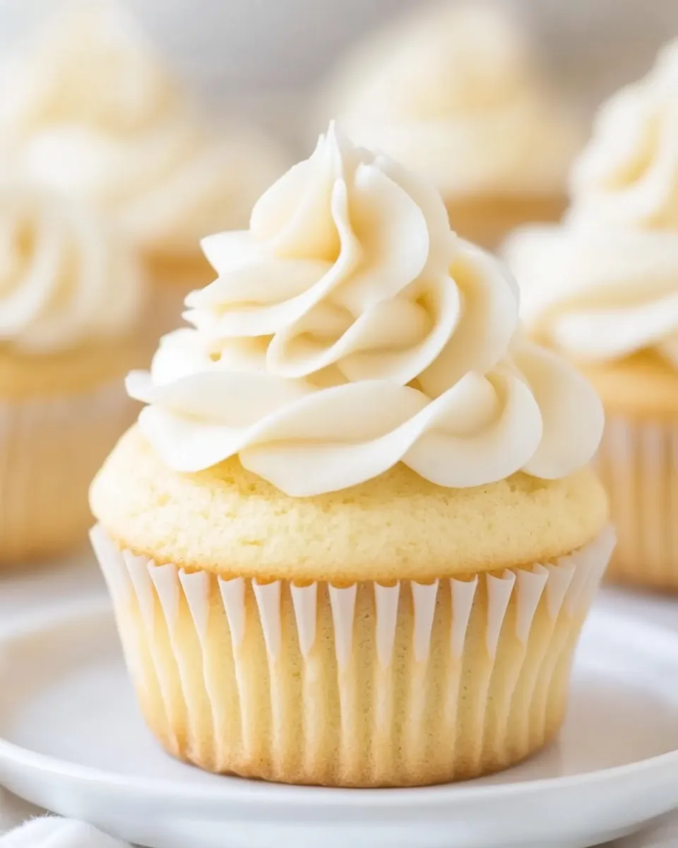 Quick Classic Vanilla Cupcakes shot