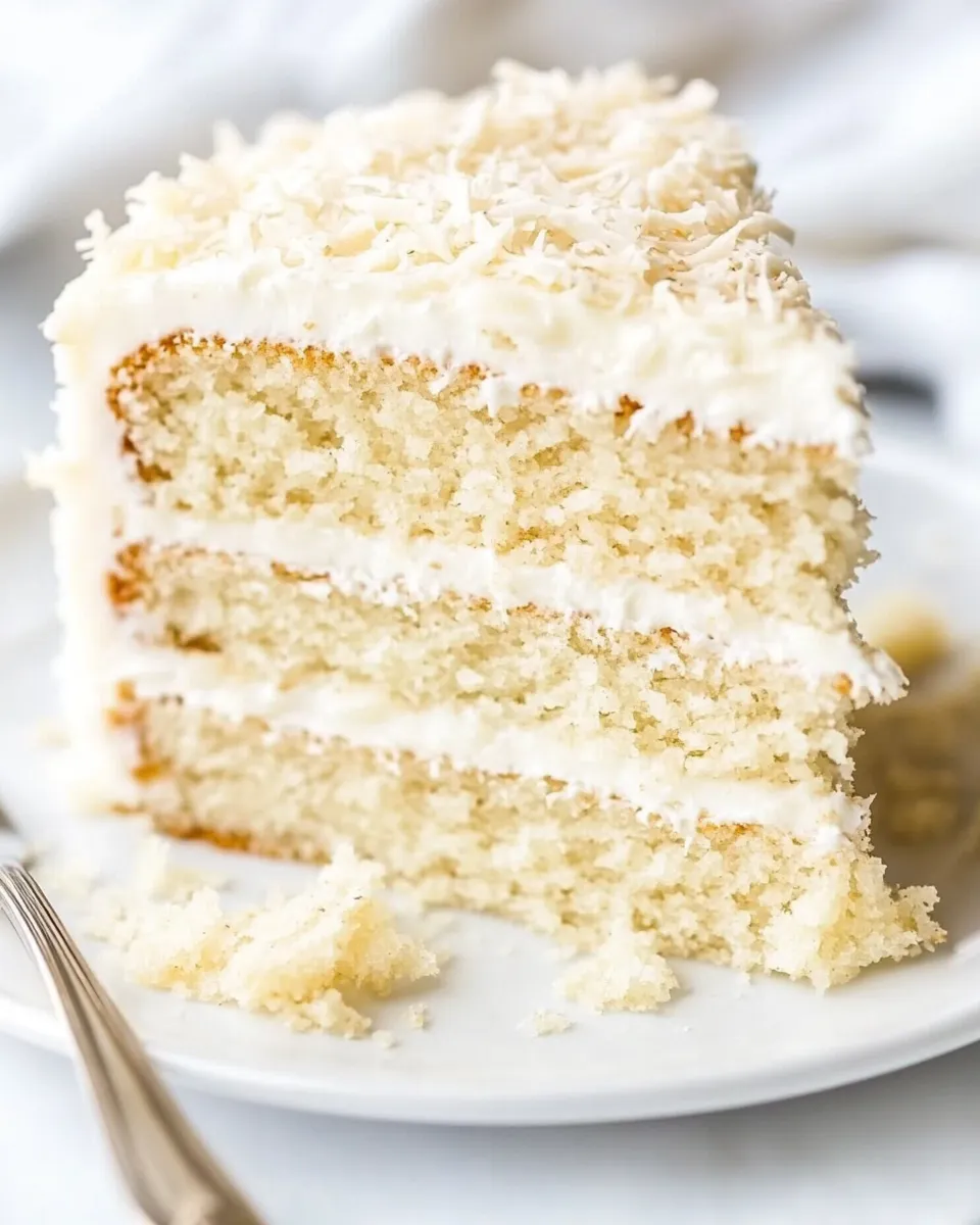 Homemade Coconut Cake Recipe photo