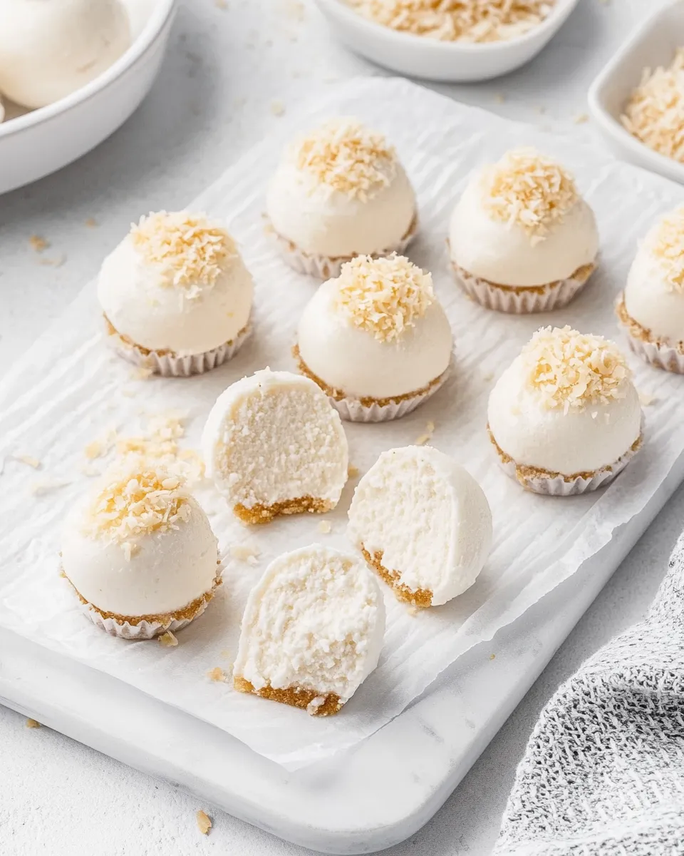 Delicious Coconut Cheesecake Bites image