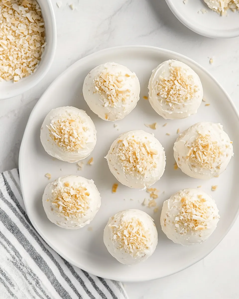 Easy Coconut Cheesecake Bites recipe photo