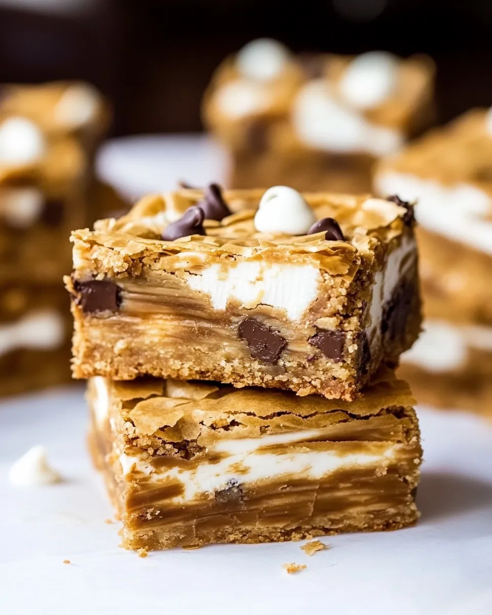 Homemade Coconut White Chocolate Chip Blondies photo