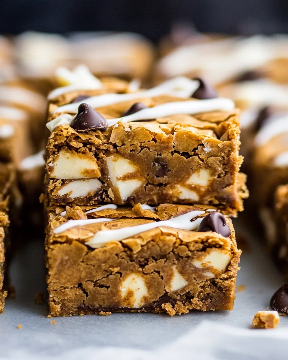 Easy Coconut White Chocolate Chip Blondies recipe photo