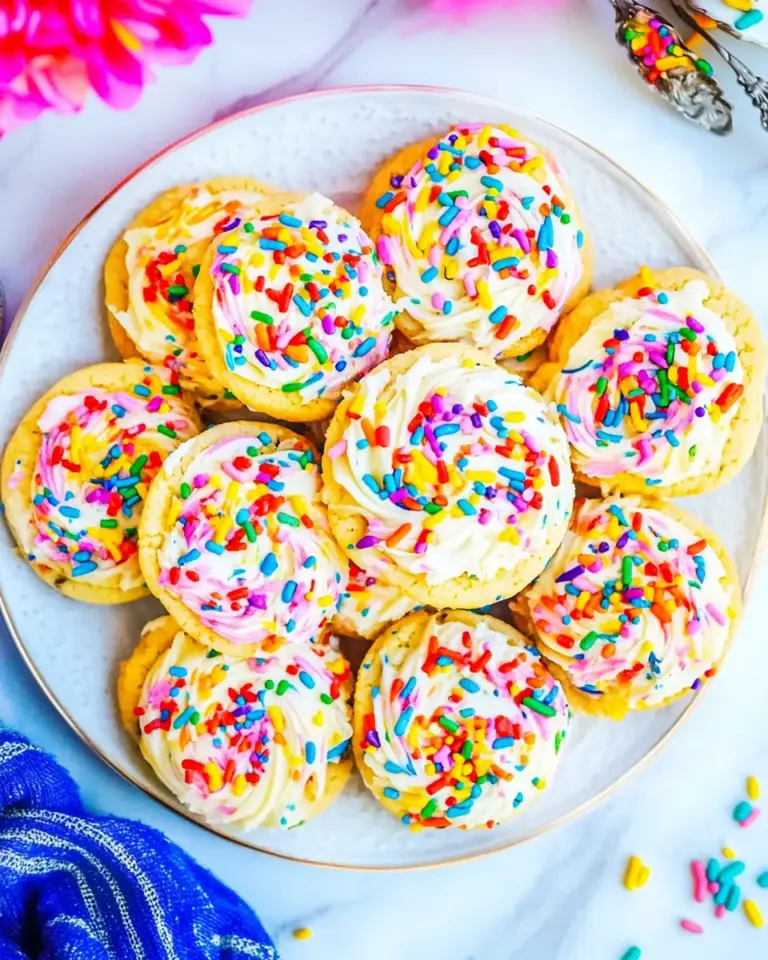 Homemade Confetti Cake Cookies photo