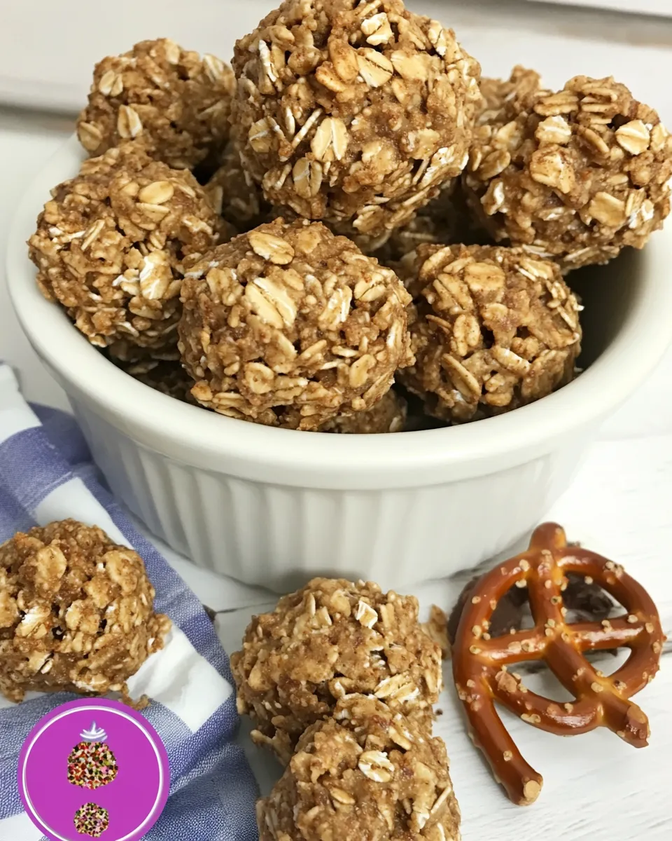 Tasty Cookie Butter Pretzel Granola Bites shot