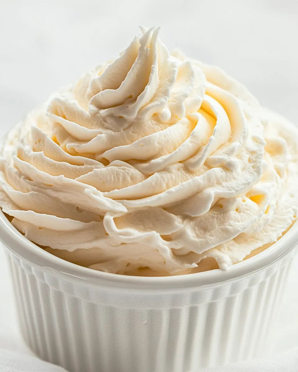 Delicious Cool Whip Frosting shot