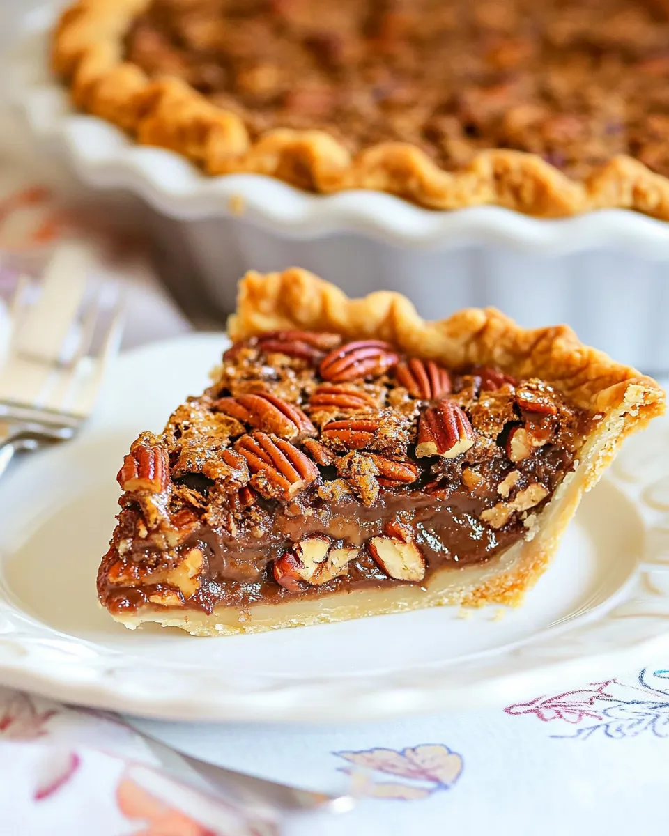 Easy Cracker Barrel Chocolate Pecan Pie: A Decadent Dessert for All Seasons shot