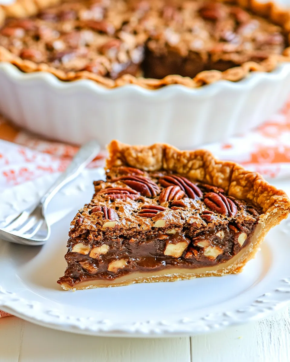 Delicious Cracker Barrel Chocolate Pecan Pie: A Decadent Dessert for All Seasons recipe image