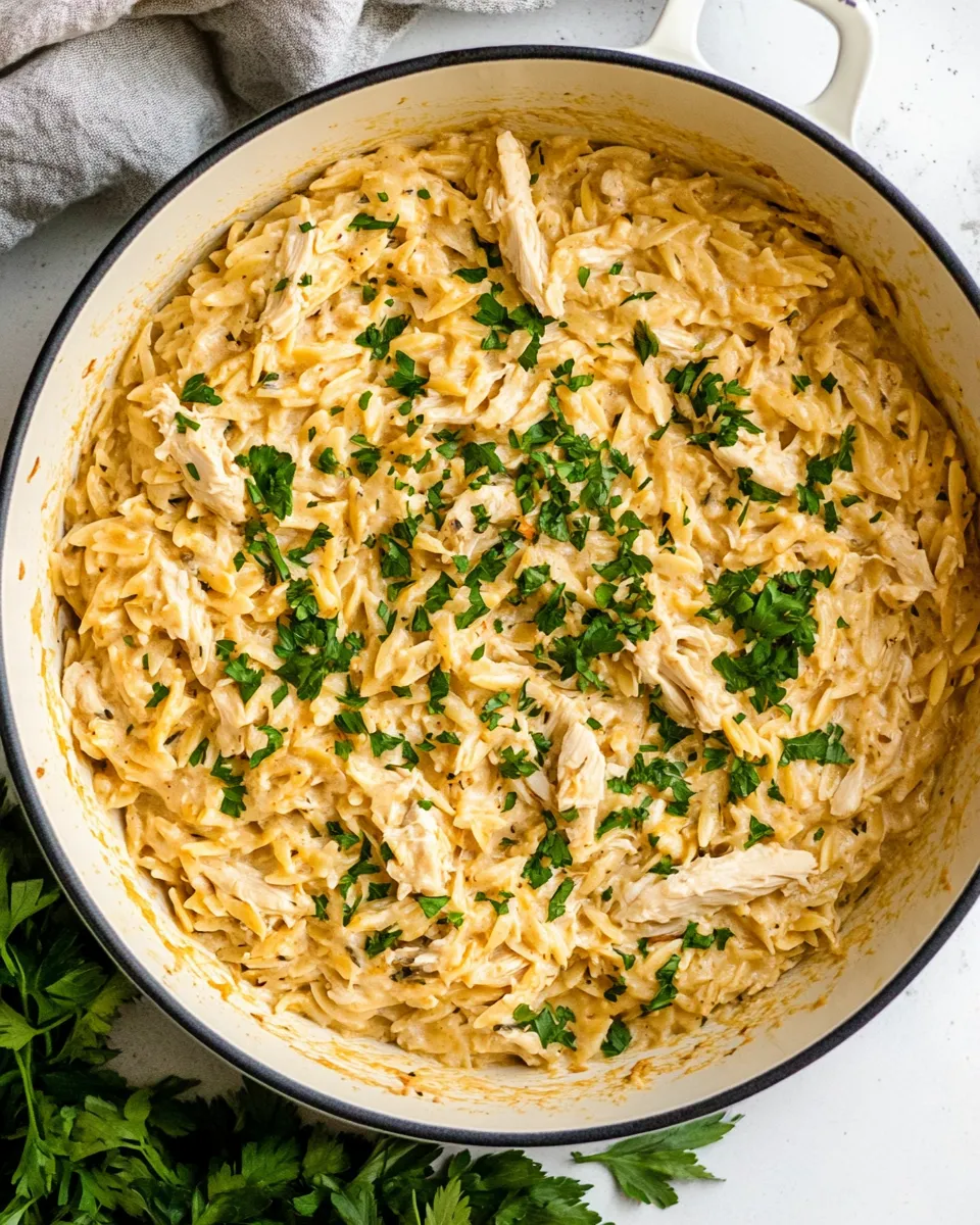 Easy Creamy Chicken Orzo recipe photo