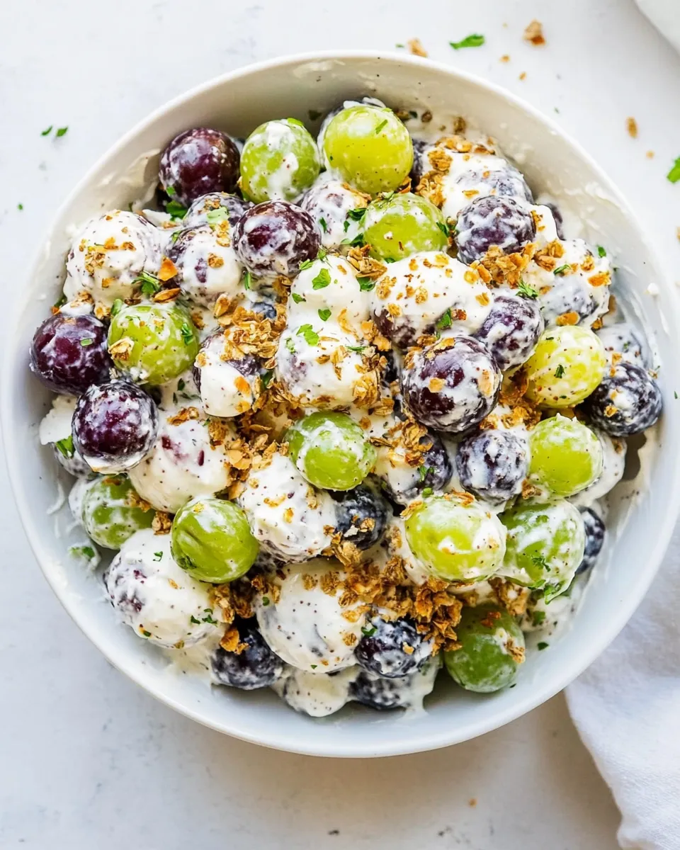 Homemade Creamy Grape Salad Recipe photo
