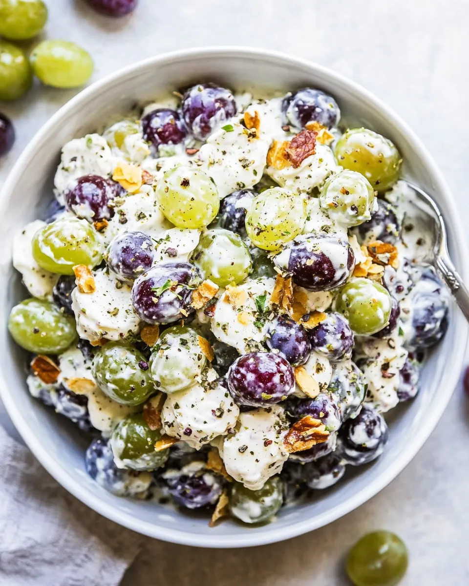 Delicious Creamy Grape Salad Recipe dish photo