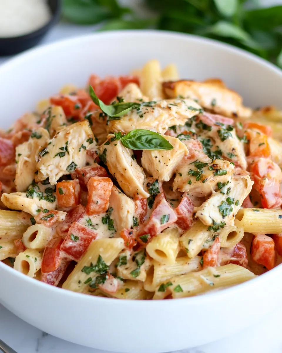 Classic Creamy Italian Chicken Pasta image