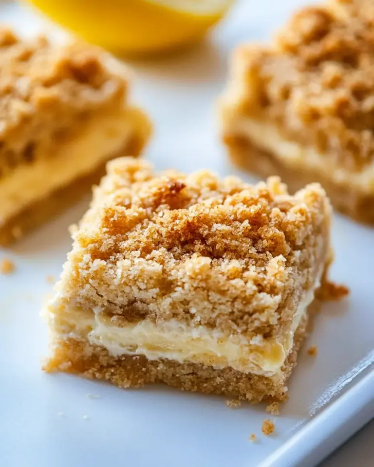 Homemade Creamy Lemon Crumb Squares photo