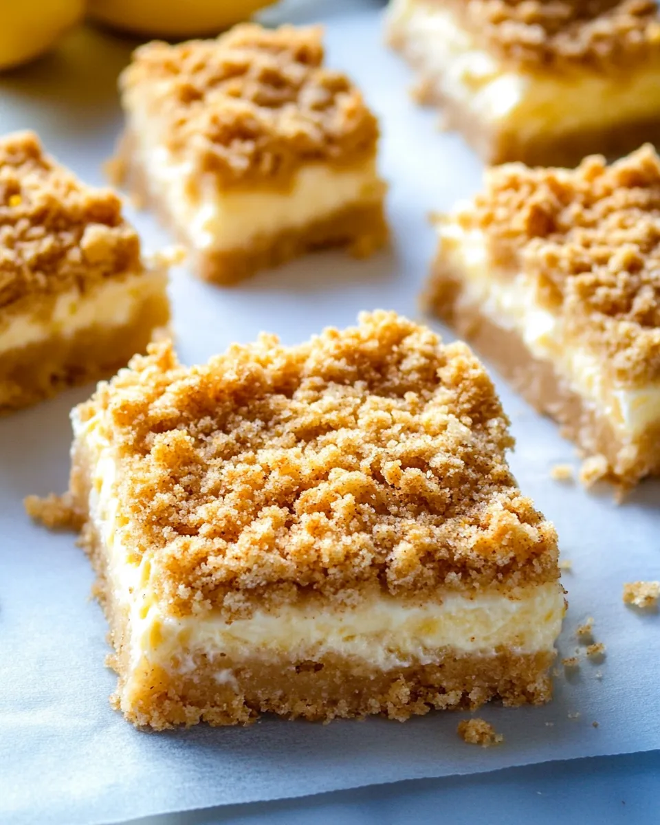 Easy Creamy Lemon Crumb Squares recipe photo