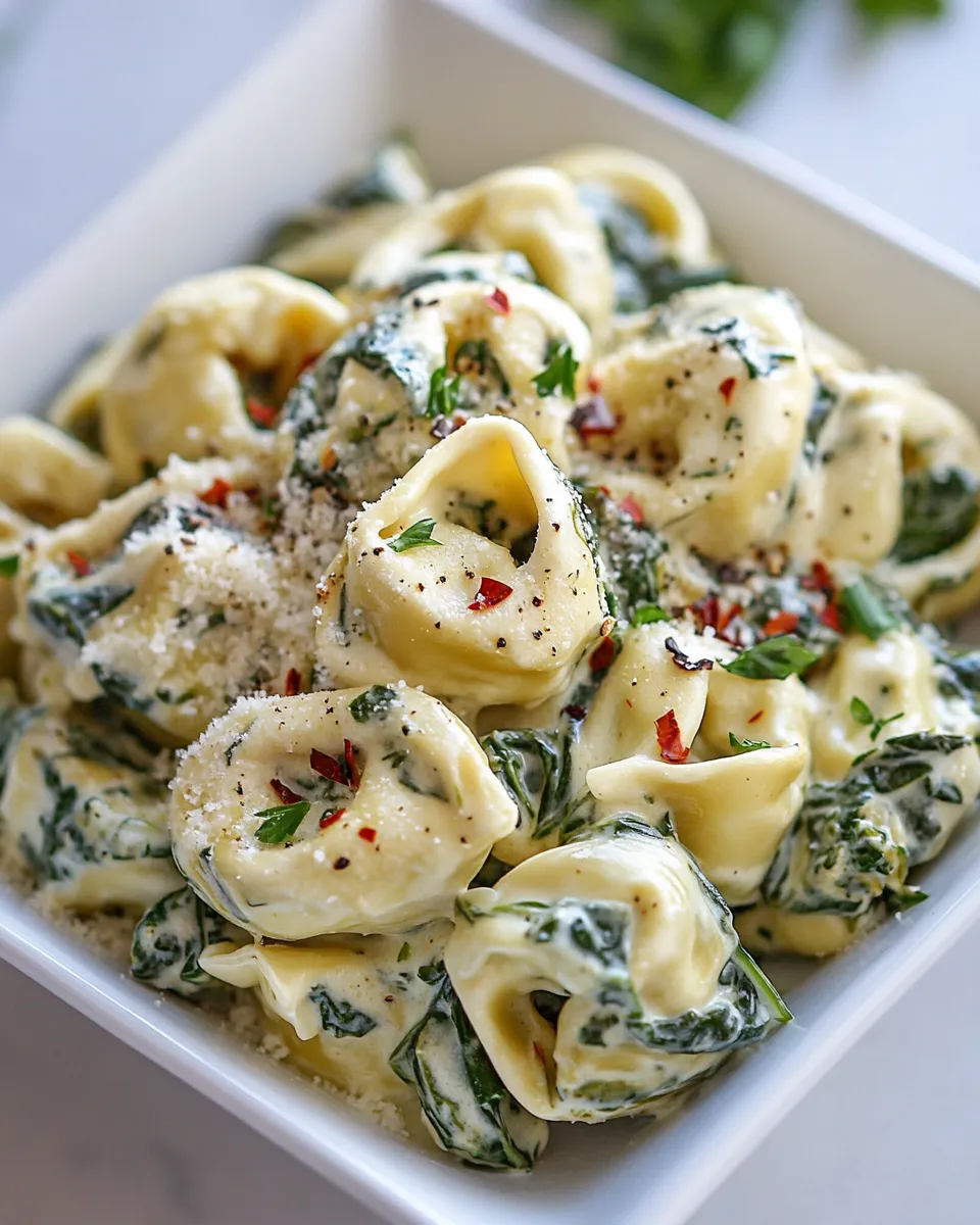 Classic Creamy Spinach Artichoke Tortellini image
