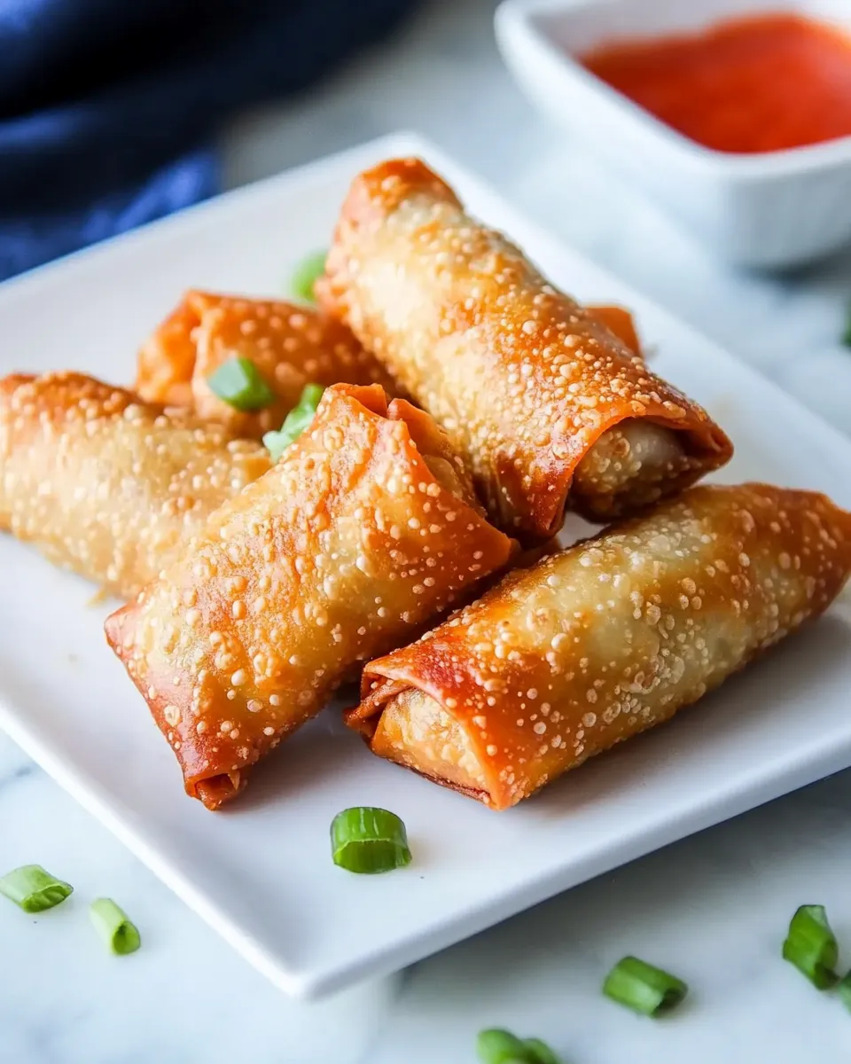 Classic Crispy Chicken Egg Rolls Recipe image