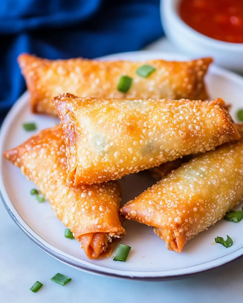 Delicious Crispy Chicken Egg Rolls Recipe dish photo