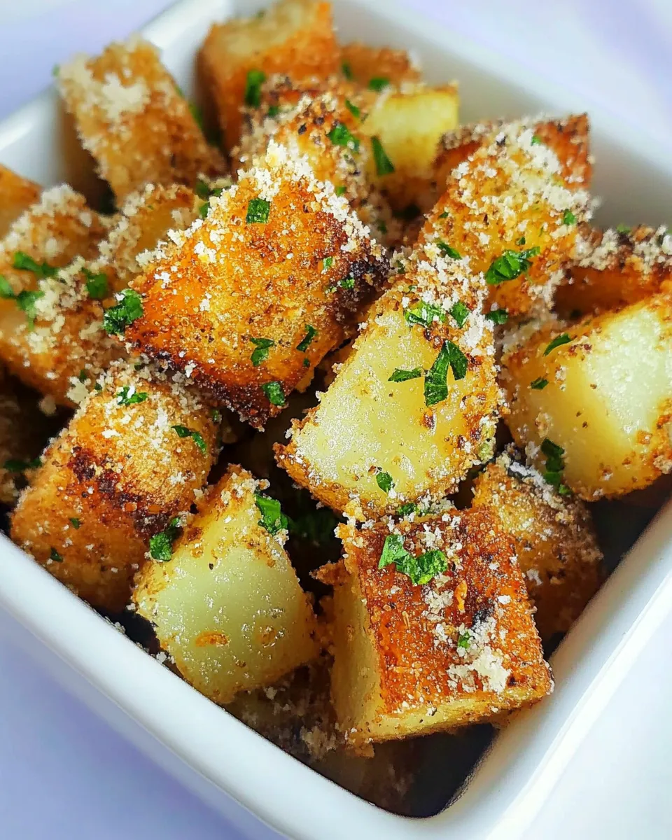 Delicious Crispy Crunchy Parmesan Potatoes image