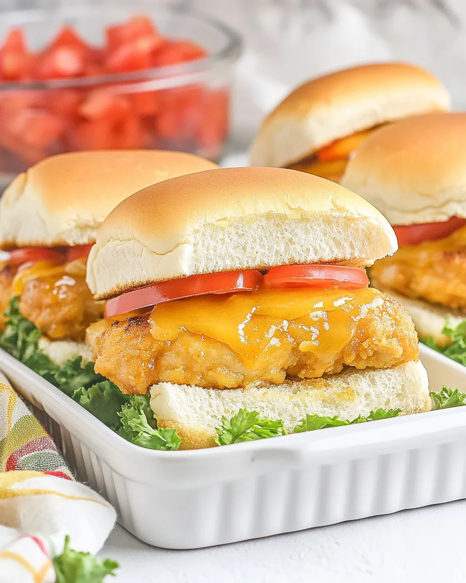 Easy Crispy Honey Mustard Chicken Sliders photo