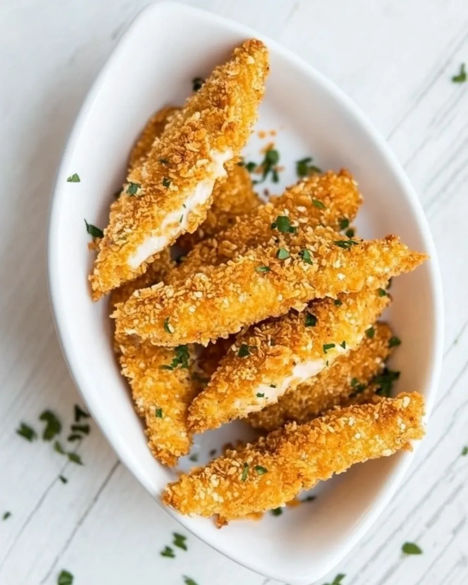 Delicious Crispy Oven Fried Chicken Tenders image