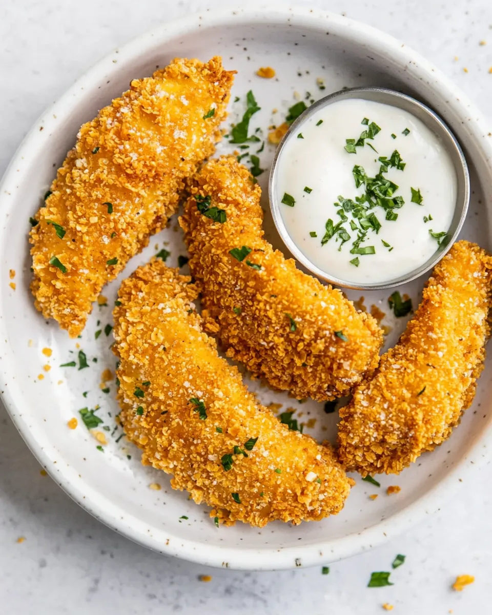 Easy Crispy Oven Fried Chicken Tenders recipe photo