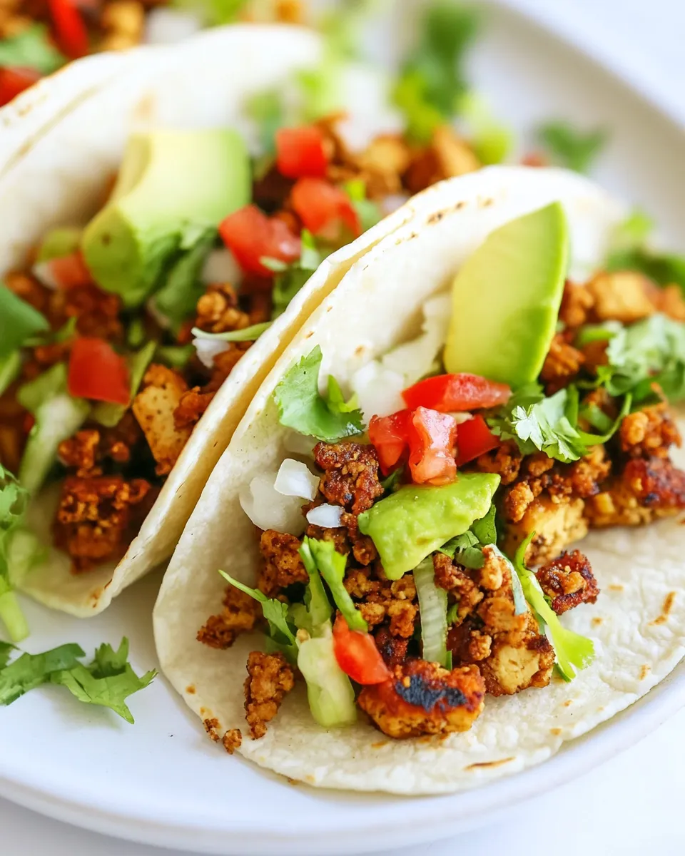 Delicious Crispy Tofu Tacos image