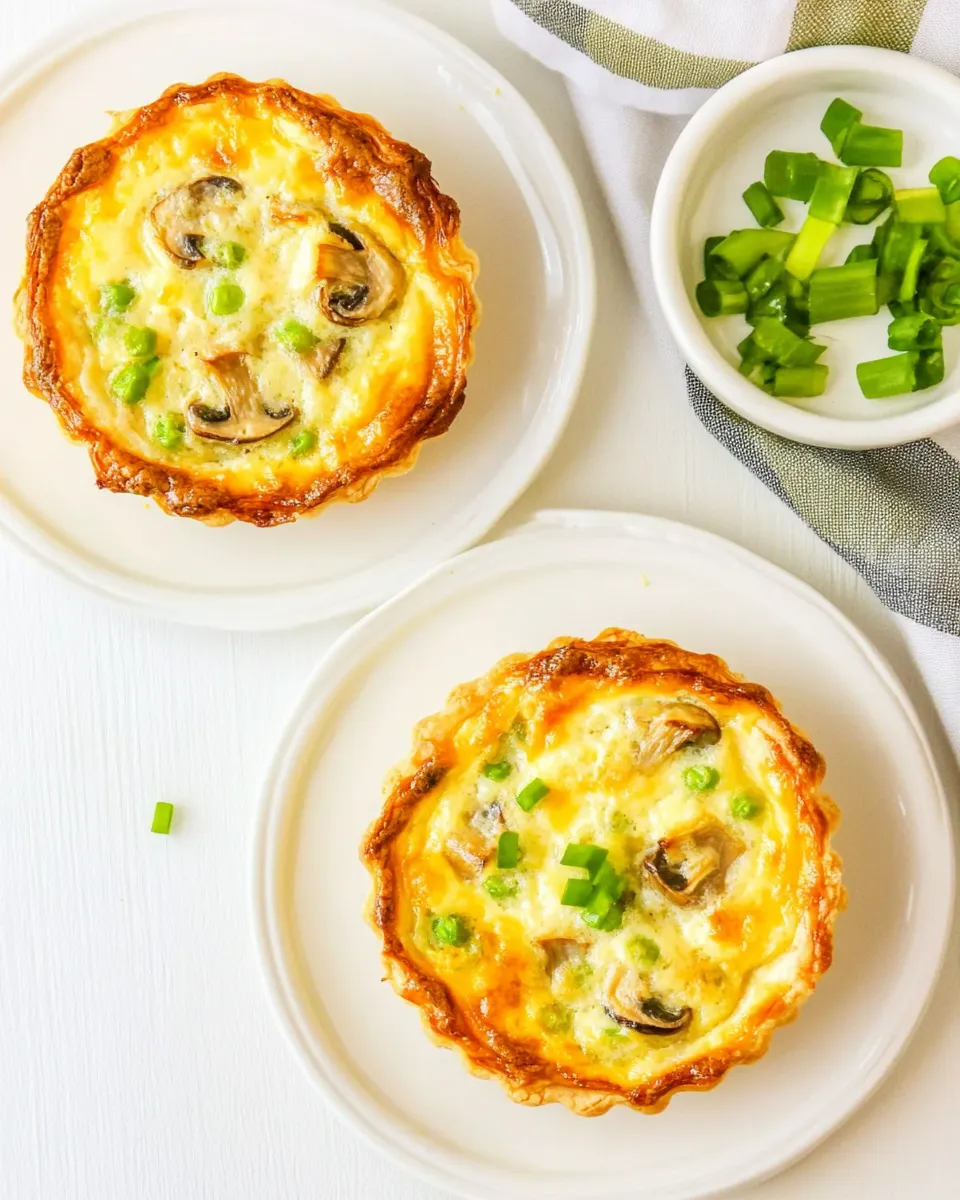 Easy Crustless Breakfast Tarts with Mushrooms dish photo