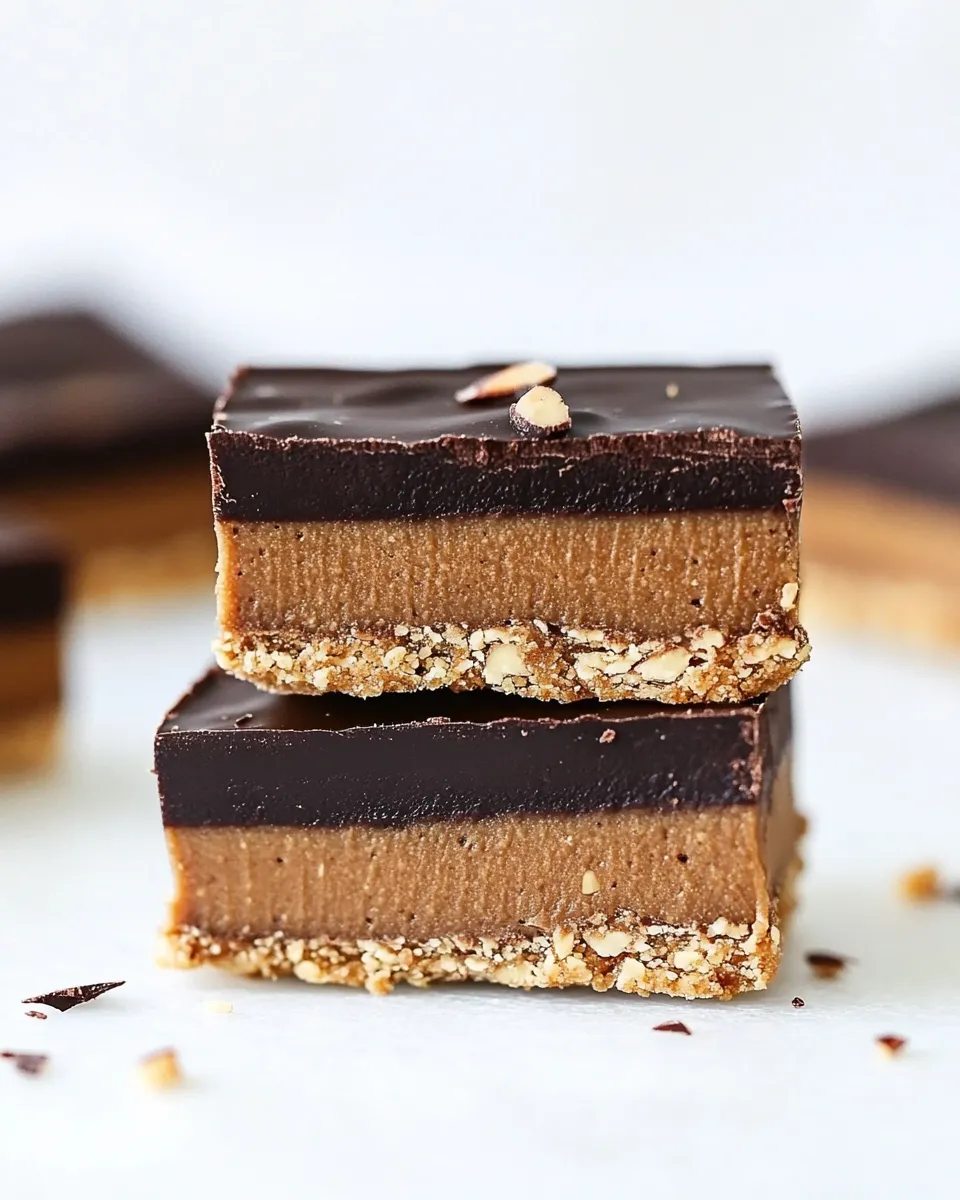 Delicious Dark Chocolate Almond Butter Bars image