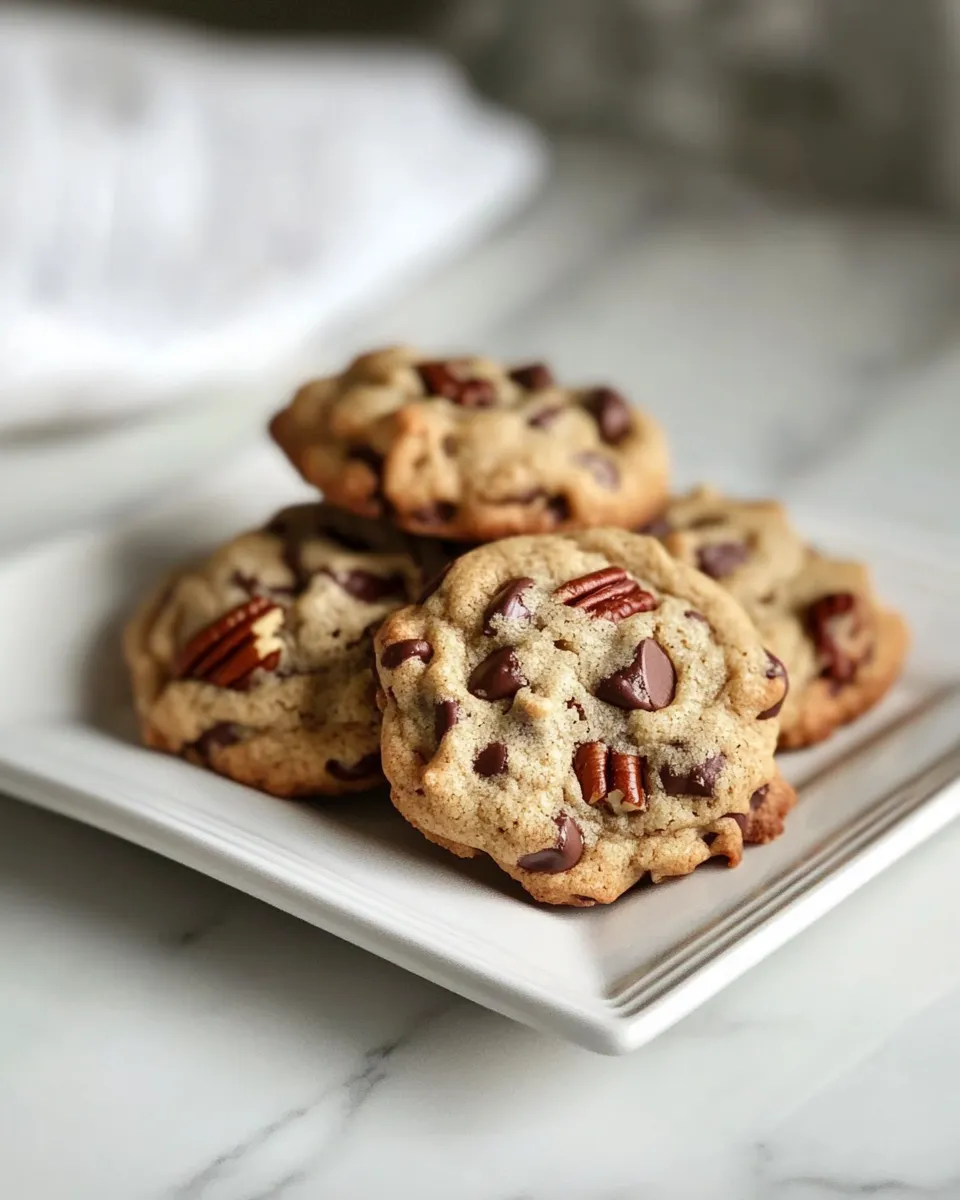 Easy Dark Chocolate Chip Pecan Cookies recipe photo