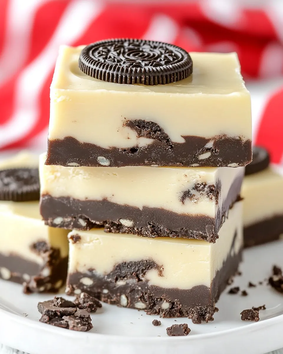 Easy Double Decker Oreo Fudge recipe photo