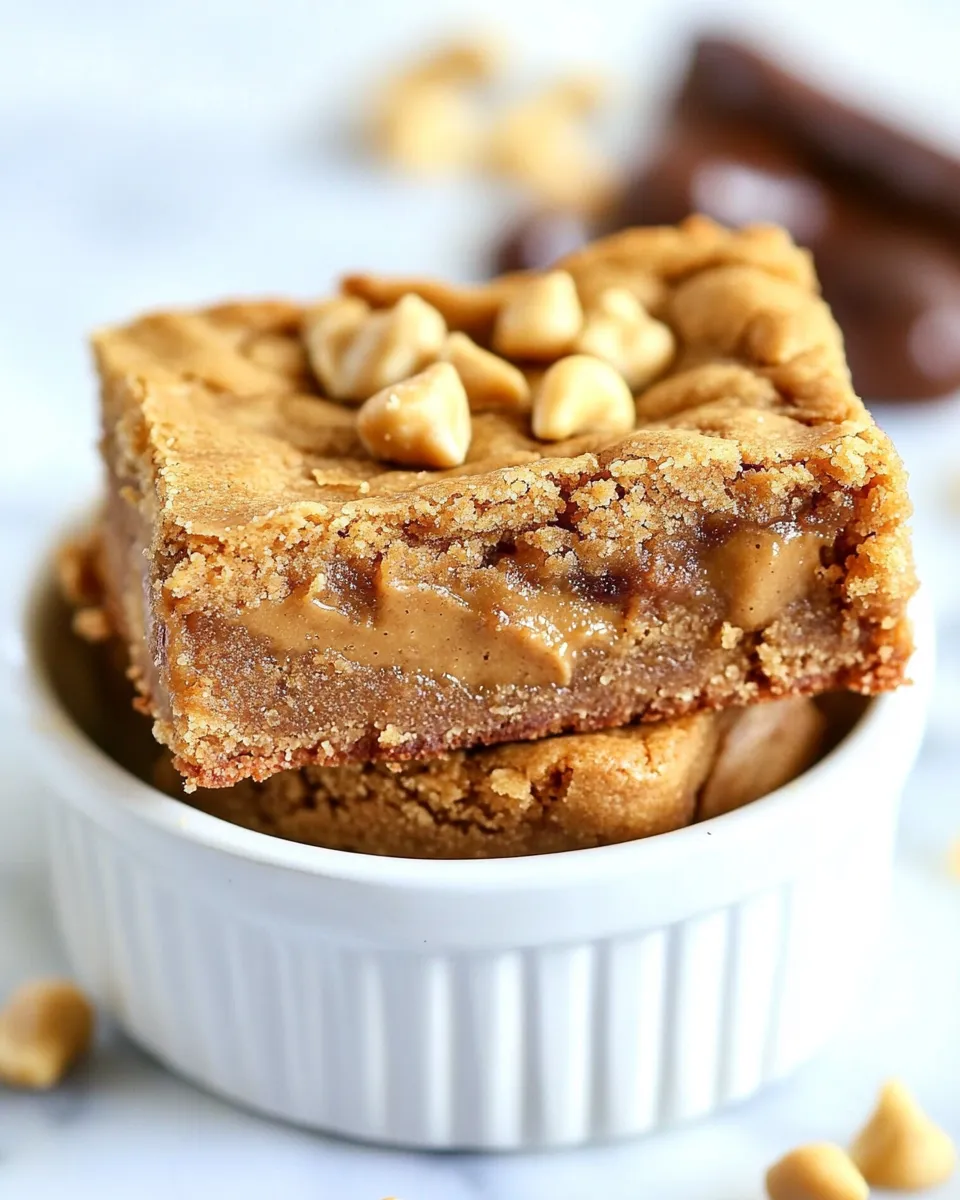 Delicious Double Trouble Peanut Butter Cookie Bars image