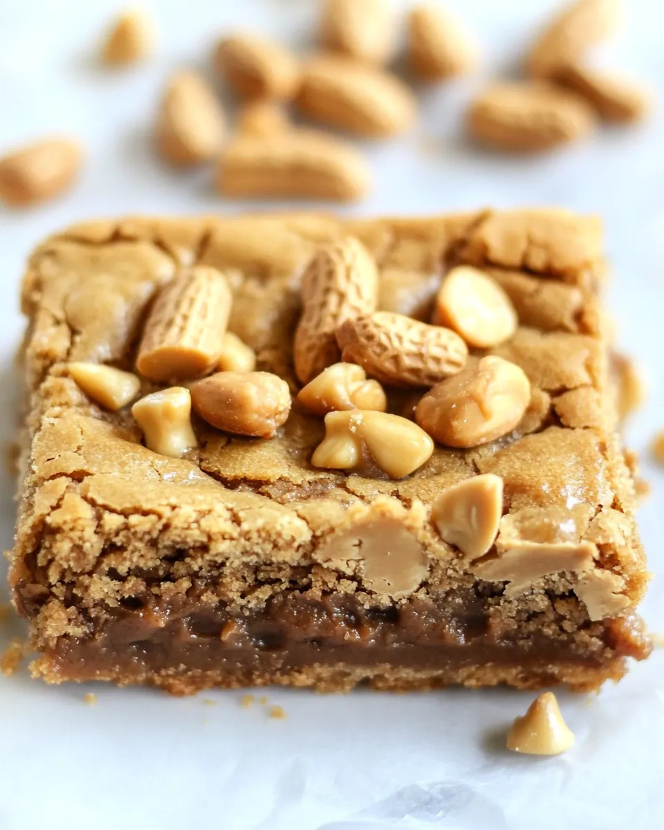 Easy Double Trouble Peanut Butter Cookie Bars recipe photo
